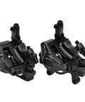 Heavy Duty Hydraulic Disc Brake Front And Rear Set Mountain Road Bike Aluminum Alloy Build Two Way Piston close-up on calipers