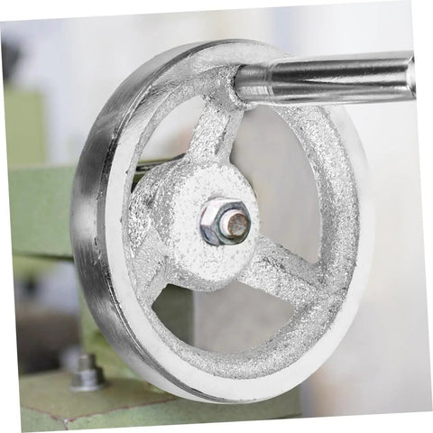 Two Pack Lathe Handwheel Replacement Wheels With Chrome Coating, Easy Install Crank Handles For Lathes And Machine Tools