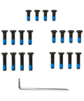 Badass Six Thirty Two Red Dot Mount Screw Kit With Hex Tool Fits Holosun Rmr And Glock Mos Optics. 20 steel screws with blue threadlocker.