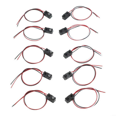Five Pack IR Break Beam Sensor Module Photoelectric Switch For Arduino And Robotics Projects With 2ms Response Time At 3-5V DC Compact 20x10x8mm Great For DIY Prototyping And Automation