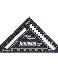 EZ Read 4.5 Inch Aluminum Carpenter Square With Glare-Resistant Finish displaying laser-etched marks and black finish