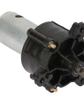 Hand Crank DC Miniature Generator Emergency Power Supply Portable Dynamotor close-up showing black and silver gear motor