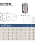 Diagram and specifications of ball screw XB shaft coupling for Heavy Duty 1500mm Ball Screw Kit With 20mm Guide 5mm Pitch