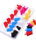 Tapered Silicone Plug Sleeve Kit 35 Pieces For Industrial High Temp Stoppers That Stay Smooth And Nondeforming To Seal Holes Tight And Keep Debris Out While You Work. assorted silicone tapered plugs in storage case