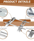 All-Weather Heavy-Duty Cable Drum Roller Reel Dispenser details with slot, CNC pulley, anti-slip buckle, and widening ramp