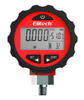 Front view of Pro Grade Two Way AC Manifold Gauge with Digital Pressure Readout, showing display and controls for R134A R12 R22 R410A refrigerants.