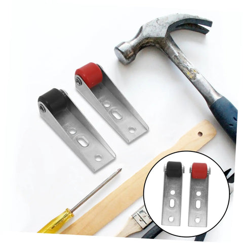 Heavy Duty Silent Sliding Door Wheels For Barn Gates Smooth As Butter Roller Guides with metal mounts and tools.