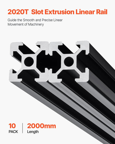 Dope 2020 Aluminum Extrusion Rail Set 10 Pieces Of 78.7 Inch T Slot Profiles European Standard Anodized Linear Rail
