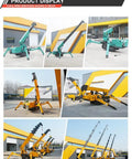 Heavy Duty Crawler Crane 5 Ton With Hydraulic Telescopic Boom Foldable Design 360 Degree Rotation And Electric Lifting Winch