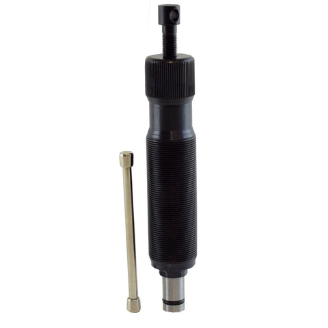 Close-up of 10 Ton Hydraulic Ram Gear Hub Bearing Separator Puller Tool With Screw Drive For Removing Hubs Flanges Gears And Bearings