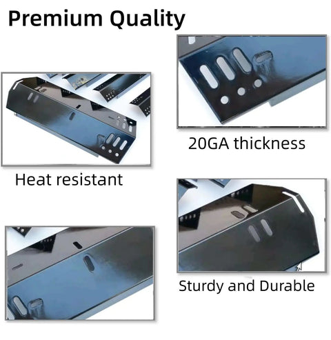 Five Pack Heat Plate Replacement Kit For 3, 4 And 5 Burner Grills With No Fuss Easy Install Heat Tent Shield And Grill Shield