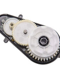 Close-up of 12V 40,000 RPM Gearbox Drive Engine For Kids Ride On Cars And Motorcycles RS550 Electric Motor With Gear Box
