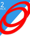 2-Pack Flush Valve Seal Kit For Mansfield 210 And 211 Toilets, Red Round Rubber Gasket, 630-0030 Equivalent, Easy No-Base Install