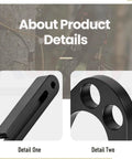 Close-up of Two Pack Aluminum Tree Climber Hook Set for Shembiner XL Harnesses with open frame design details