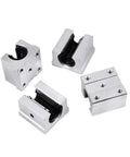 High Precision SBR12 Linear Guide Rail Kit With 600mm Or 800mm Smooth Motion Rails And Four Bearing Blocks For DIY CNC Or Router Builds That Run Like A Dream, four aluminum bearing blocks