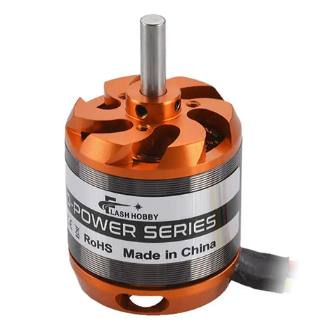 D3542 Brushless Outrunner Motor 1000KV For Mini Multicopter RC Aircraft Quad UAV Plane CNC 6061 Aluminum Orange Bell