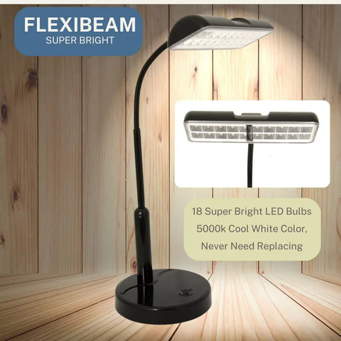 Cordless Desk Lamp With Adjustable Gooseneck, Super Bright Battery Powered LED Light, Uses Batteries Or Included AC Adapter, Cool White 5000K