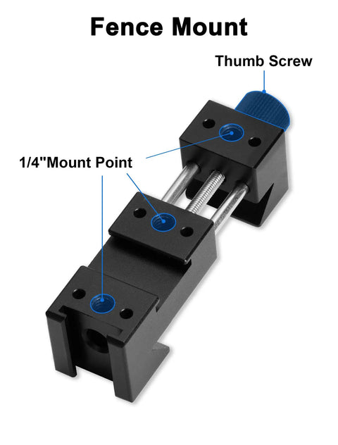 Fence Mount Live Streaming Kit For Mevo Start And GoPro On Chain Link Fences with thumb screw and 1/4" mount point.
