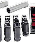 Jeep Wrangler JL SplineDrive Wheel Installation Kit With 18 Lug Nuts 5 Wheel Locks And Key M14 1 5 Thread Size Cone Seat Nut Design