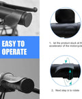Image showing Game Changing Motorcycle Throttle Assist for 7/8 Inch Handlebars with easy operation instructions.