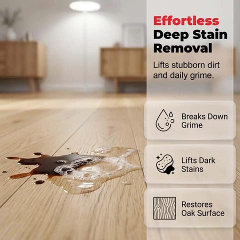 No Sweat Wood Floor Restorer Without Sanding For Hardwood And Laminate Delivers Slick Glow Up Fills Tiny Scuffs Instantly restores oak surface with spilled liquid.