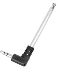 Extendable 3.5mm FM Radio Antenna Telescoping Four Section Steel Aerial That Boosts FM Reception