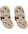 Heavy Duty Antique Brass 180 Degree Flip Top Hinges For Sewing Machine Tables And Folding Furniture No Sweat Setup Smooth Swing Pivot Hardware 2 Pack, detailed view.