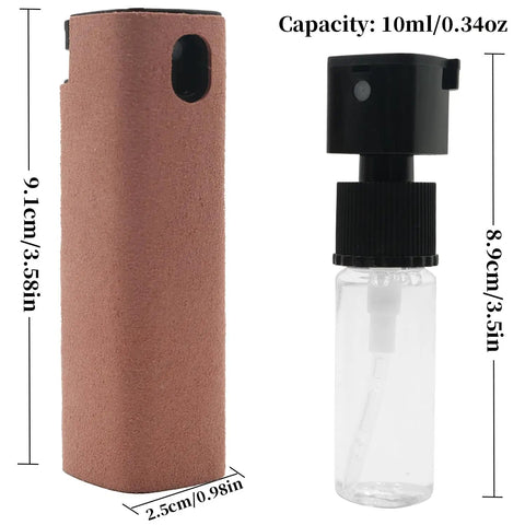 All In One Screen Cleaner Kit For Laptops, Tablets, And Phones, 2 In 1 Spray And Wipe Set With Built In 11ml Solution, Microfiber Cloth