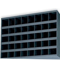 Empty storage bin for All In One Grade 5 Hex Head Bolts Nuts And Washers SAE Coarse Thread 1270 Piece Heavy Duty Hardware Fastener Kit.