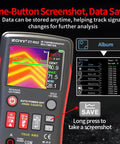 All In One Thermal Imaging And Digital Multimeter For Electricians And HVAC Pros showing thermal image and control buttons