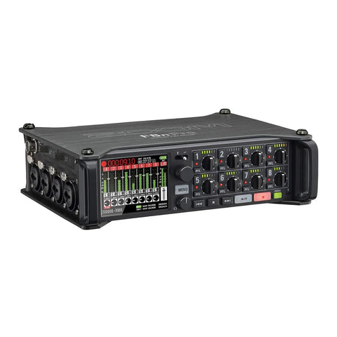 Pro Level Field Recorder And Mixer For Filmmakers And Musicians With 8 XLR And TRS Inputs On Set Ready To Roll 10 Channels Front View