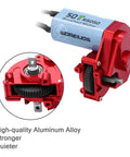 Beefy 50T Brushed RC Motor With Aluminum Alloy Gearbox For 1 24 Scale Axial SCX24 Crawler Upgrade Red Fits AXI90081 AXI00002 AXI00001