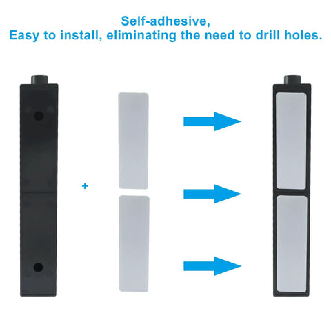 30 Pack Self Stick Push Pull Helper Door And Cabinet Handles For Kitchen Cabinets Drawers Adhesive Mount No Drilling Needed Easy Grip For Smooth Operation And Durable Plastic, black plastic handle with adhesive pads