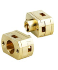 Upgrade Your 3D Printer Game With These Tough T8x8mm Oldham Couplings Perfect For Ender 3 And CR10 Z Axis Lead Screw Sets Reliable Brass Build For Smooth Printing Action No More Stepping Issues., brass T8x8mm Oldham couplings for 3D printer Z axis lead screws