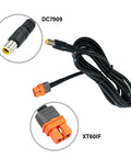 Kickin Ass Xt60iF Female To Dc7909 Male Cable For Solar Panels And Portable Batteries, showing XT60IF and DC7909 connectors.