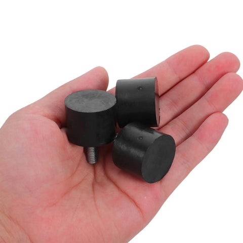 Adjustable M6 Threaded Furniture Levelers With Rubber Pads For Easy Height Adjustment And Easy Installation Anti Slip And Noise Reducing Furniture Leg Leveling Feet, black