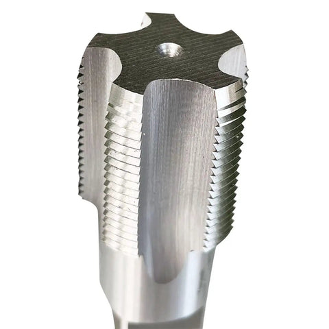 Rugged NPT Pipe Tap Set In Carbon Steel For Right Hand Threads Includes One Inch 11.5 TPI, One And A Quarter Inch 11.5 TPI, And One And A Half Inch 11.5 TPI Taps Built To Clear And Repair Pipe Threads Fast In Home Shops And Job Sites