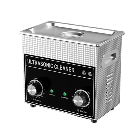 Hassle Free Ultrasonic Cleaner With Sleek Led Touch Panels Adjustable Timer And Built In Heater Stainless Steel Tank for eyeglasses and jewelry.