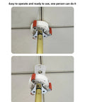 Heavy Duty Telescoping Smoke Detector Removal Pole With A Slick Twist Grip And Massive Reach Out To Five Point Three Meters, showing the quick ABS head and aluminum shaft.