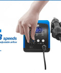 Hand adjusting Hot Air Rework Station For Electronics Repair With Digital Display Heat Gun, Three Temperature Presets, Pro Grade