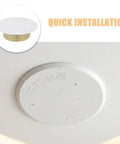 5 Pack White Fire Sprinkler Concealed Covers with Rustproof Replaceable Convex Trim Rings for Tight Fit Recessed Ceiling Mounts Easy Swap Decorative Escutcheon Plates showing a sleek white design for quick installation.