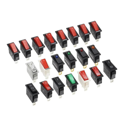 Various Isolation Switch Rocker 2 Position 3 Pin With Light For Electrical Gear Built Tough Disconnect Load Switches