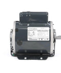 No Fuss 3/4 HP Belt Drive Motor With Rock Solid Resilient Ring Mount And Premium Ball Bearings For Knockout One Speed Hustle At 1725 RPM showing rear view and specifications label.