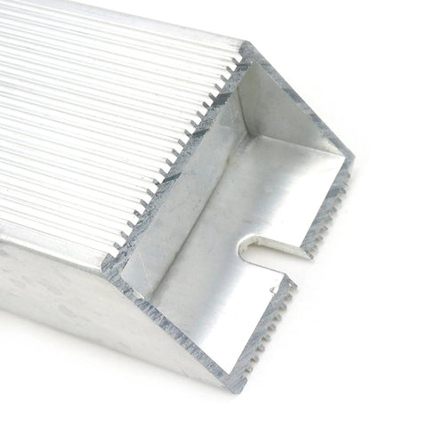 Close-up of Dahszhi 300W 70Ω aluminum braking resistor with solder lug terminals