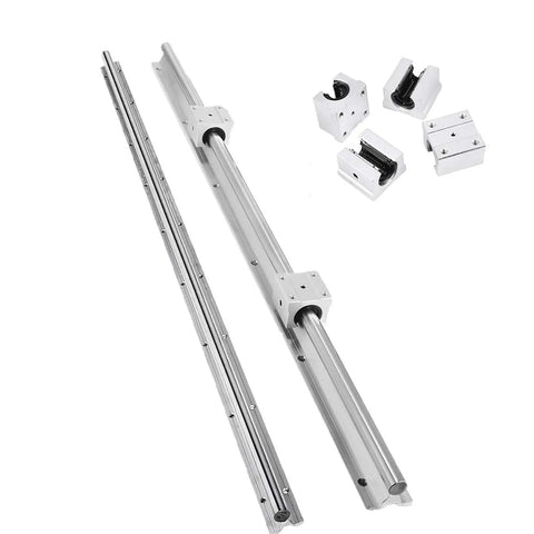 Top Notch Sbr16 Linear Guide Rail 16mm Fully Supported 650Mm With Sbr16uu Bearing Blocks For Smooth Cnc Milling Machine.