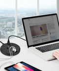 Power Strip With Six Outlets And Three USB Ports, Six And A Half Foot Long Flat Plug Cord, Surge Protector With Overload Protection