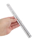 Person holding one heavy duty piano hinge from 3 pack, iron construction for wooden boxes and cabinets with smooth action.