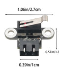 Front view of 2 Pack Vertical Limit Switch Module for 3D Printers with dimensions and trigger light, ideal for 3018 series machines.