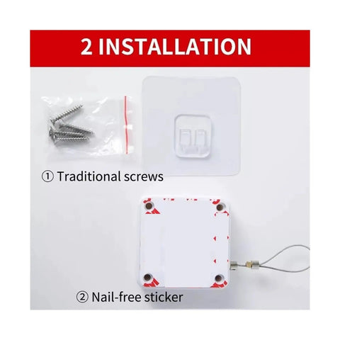Automatic Sensor Door Closer No Drill Install Easy Setup with screws and nail-free sticker options for home office use