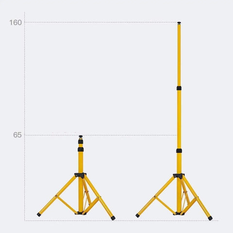 JUDYSSY Spot Lighting Outdoor Led Floodlight with Tripod Stand, yellow adjustable tripod stand, height range 65-160cm.